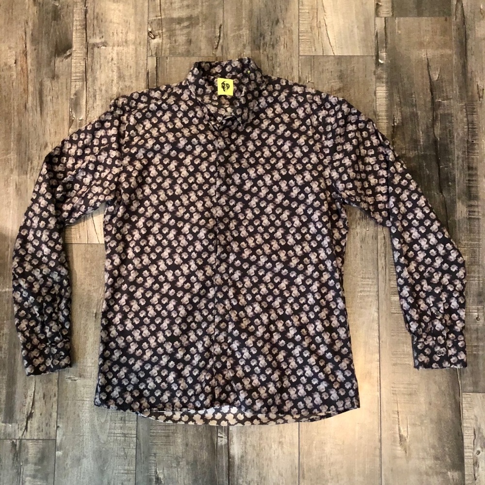 N&M (Noose and Monkey) Button Down Shirt - L